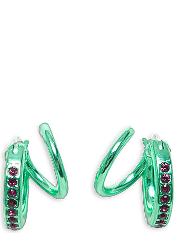 Panconesi Stellar Green Silver Earrings
