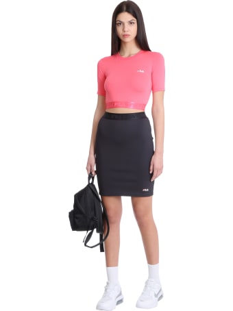 Fila Cylin T-shirt In Rose-pink Polyester