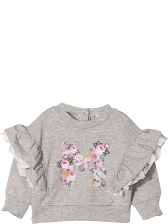 Monnalisa Newborn Gray Sweatshirt