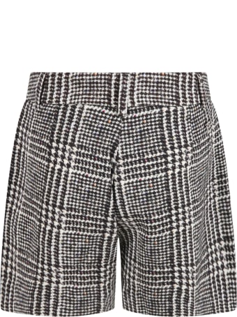Ermanno Scervino Junior Multicolor Shorts For Girl With Logo Patch