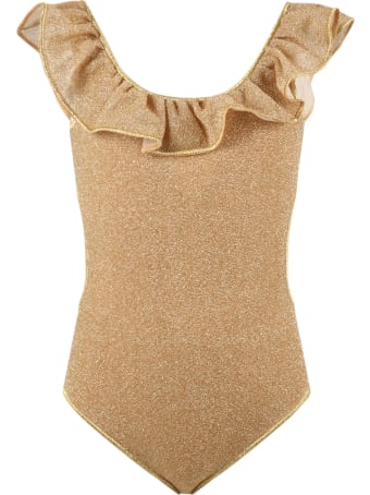 Oseree Gold Swimsuit For Girl