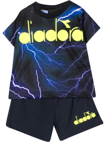 Diadora Black Fluo Diadora Kids Set