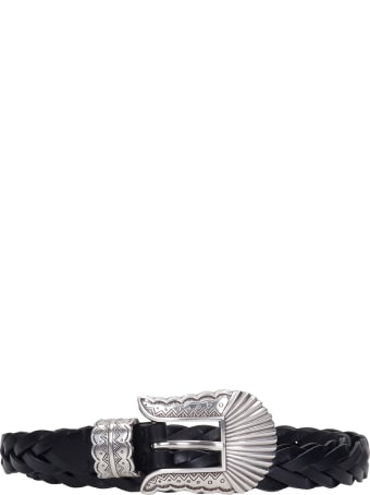 Kate Cate Belts In Black Leather