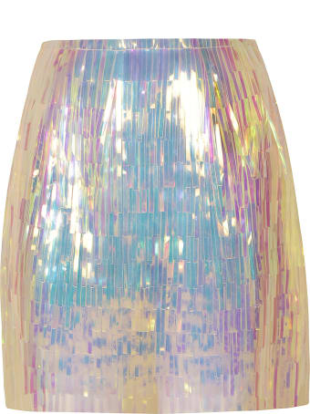 Dolce & Gabbana Glossy Fringed Skirt