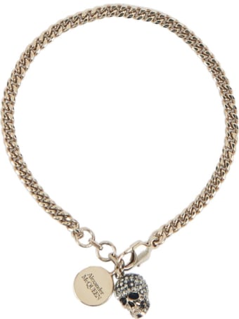Alexander McQueen Twin Skull Baracelet