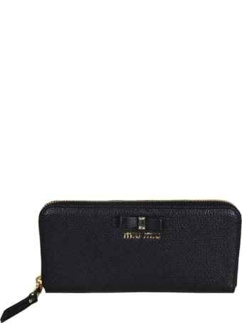 Miu Miu Zip-around Logo Continental Wallet