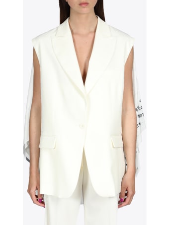 MM6 Maison Margiela Scarf Sleeveless Blazer