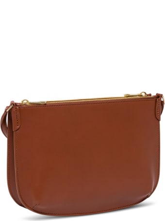 A.P.C. Sac Denìmi Lune Leather Crossbody Bag
