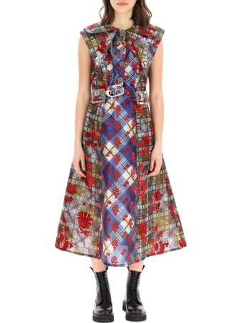 Chopova Lowena Flocked Midi Dress
