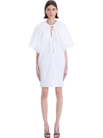 Lanvin Dress In White Cotton