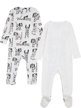 Stella McCartney Kids Set Of Two Dalmatian Printed Cotton Onesie