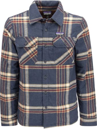 Patagonia Medium Weight Organic Cotton Insulated Flannel Shirt Fjord