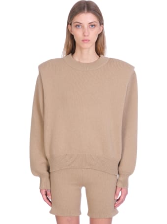Magda Butrym Shorts In Beige Wool