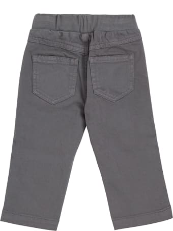 Il Gufo Grey Cotton Pants With Pockets