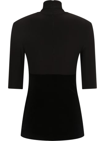 Norma Kamali Collo Alto Slim Fit Mm Nero