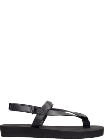 Giuseppe Zanotti Hydra Flats In Black Leather