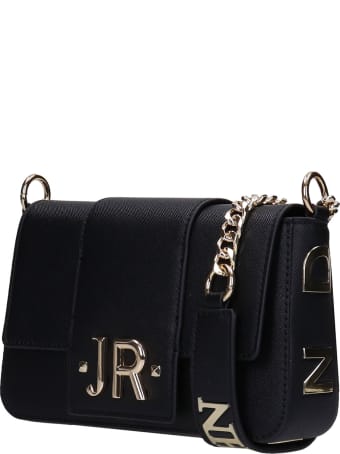 John Richmond Indin Shoulder Bag In Black Polyuretan