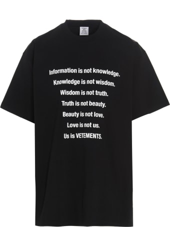 VETEMENTS 'us Is Vetements' T-shirt