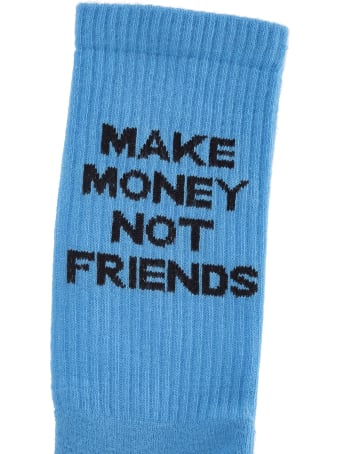 Make Money Not Friends Light Blue Make Money Not Friends Socks