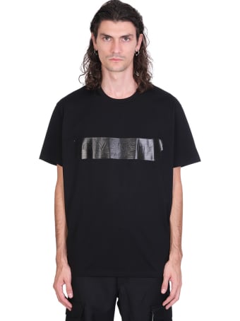 Givenchy Latex Band T-shirt In Black Cotton