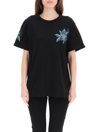 Givenchy Flower T-shirt With Logo