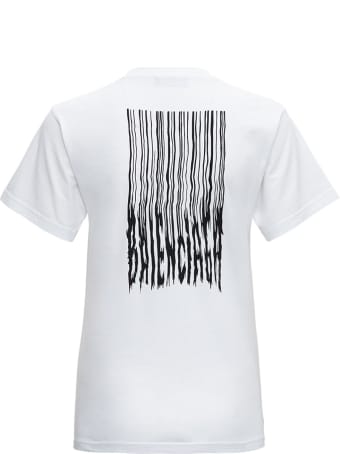 Balenciaga Barcode White Cotton T-shirt