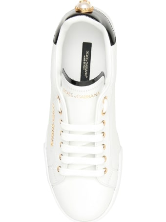 Dolce & Gabbana Portofino Sneakers With Pearl