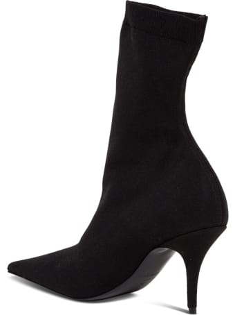Balenciaga Knife Boots In Stretch Knit
