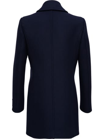 The Seafarer Nina Double-breasted Wool And Cashmere Blue Coat