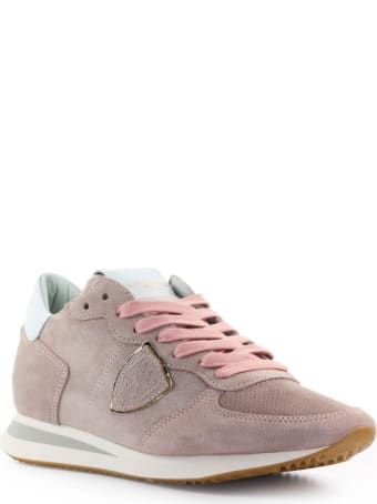 Philippe Model Trpx Pink Suède Sneaker