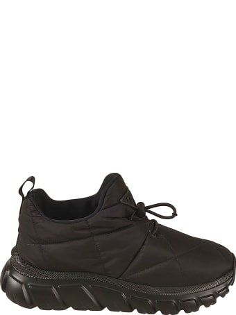 Prada Quilted Logo Patch Sneakers