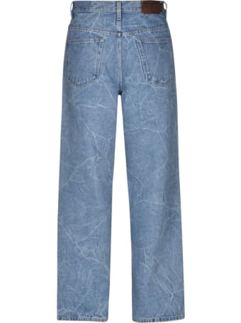 Dries Van Noten Crack Effect Jeans