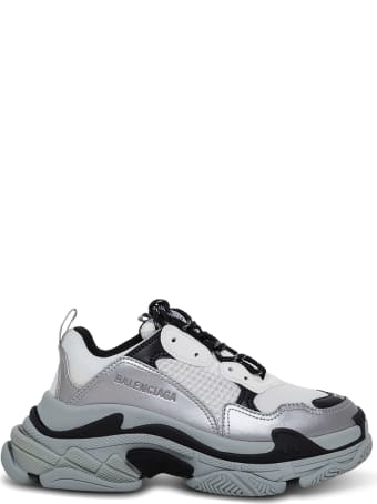 Balenciaga Triple S Leather And Mesh Sneakers