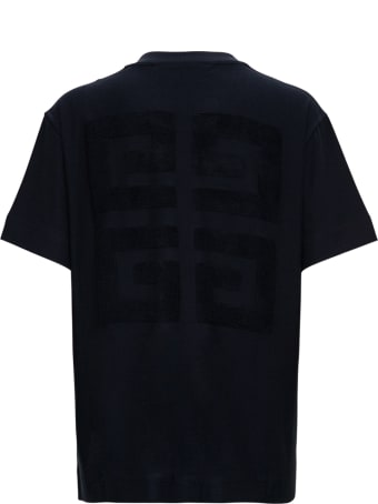 Givenchy Black Cotton T-shirt With Logo