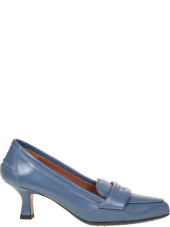L'Autre Chose L 'autre Chose Loafer In Blue Denim Leather