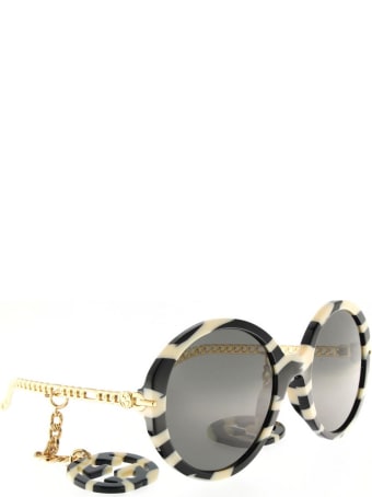 Gucci Gucci Gg0726s Black & Ivory Sunglasses