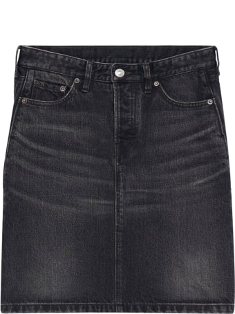 Balenciaga Flatground Skirt Denim