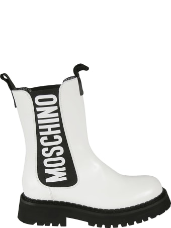 Moschino Elastic Sided Logo Boots