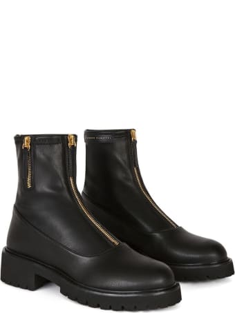 Giuseppe Zanotti Alexa Ankle Boots In Black Leather