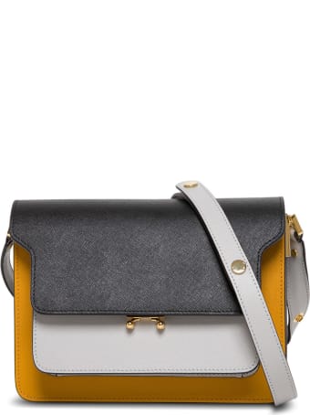 Marni Trunk Crossbody Bag In Multicolor Leather