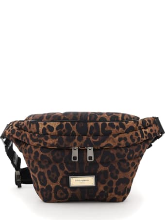 Dolce & Gabbana Leopard-print Nylon Beltbag