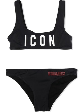 Dsquared2 Black D2kids Swim Bikini