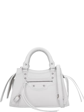 Balenciaga Neo Classic Hand Bag In White Leather