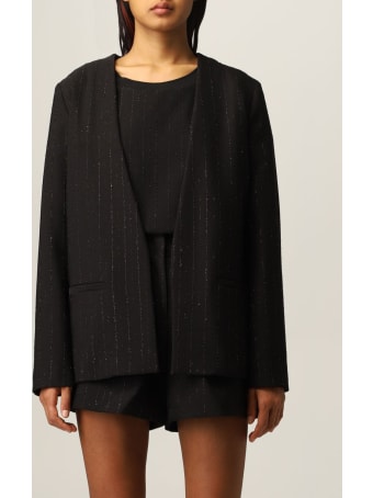 Armani Collezioni Armani Exchange Blazer Lurex Pinstripe Blazer
