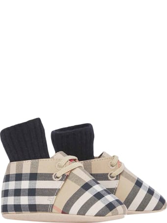 Burberry Newborn Check Socks Shoes