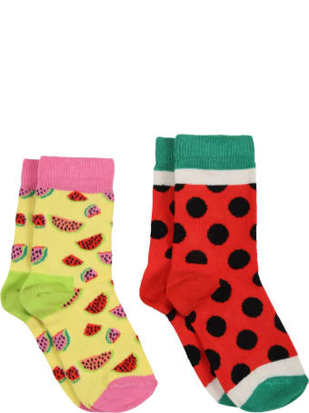 Happy Socks Multicolor Set For Kids With Watermelons