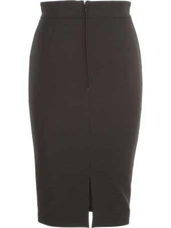 Elisabetta Franchi Loguette Skirt W/buckle