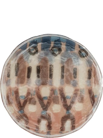 Le Botteghe su Gologone Plates White Murano Glass Colores 28 Cm