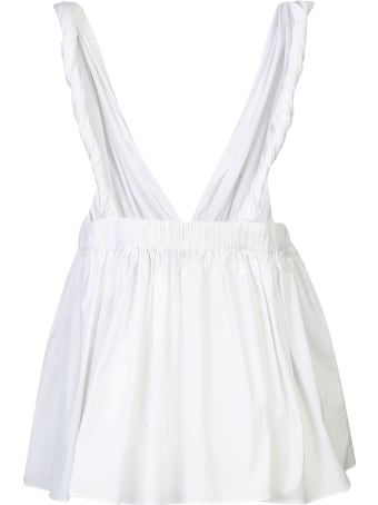 Rochas V-neck Flared Top