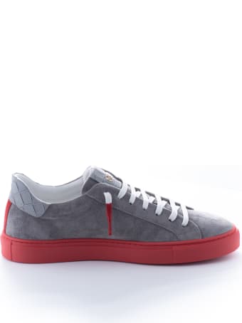 Hide&Jack Oil Grey Red Sneakers